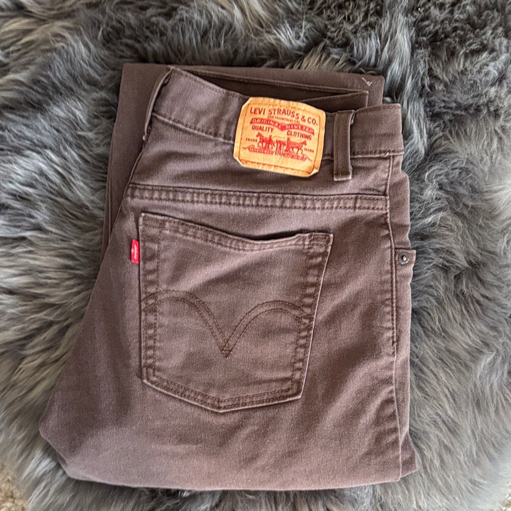 Levi's Brown Straight-Leg Jeans with (550 boot cut)